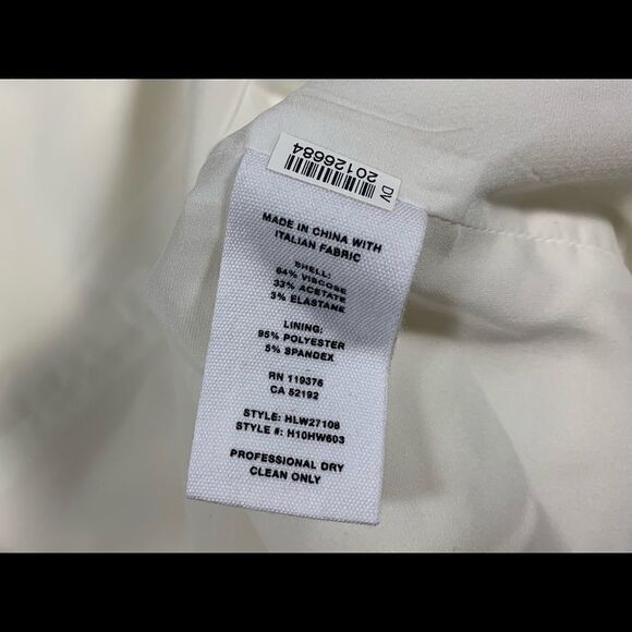 Helmut Lang Cold Shoulder Ivory Shift Dress 4 - Picture 6 of 6